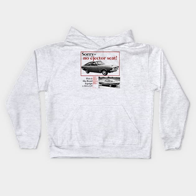 BOND EQUIPE - advert Kids Hoodie by Throwback Motors